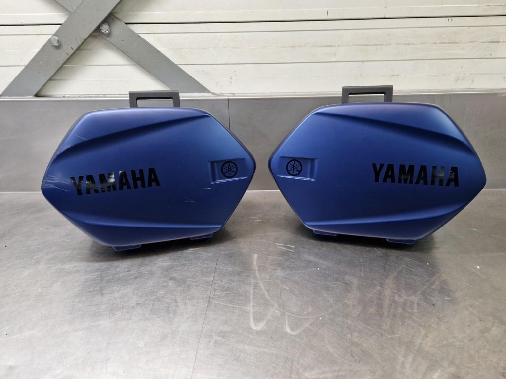 Yamaha City zijkoffer set 20 liter Mat Blauw, Ophalen of Verzenden, Gebruikt