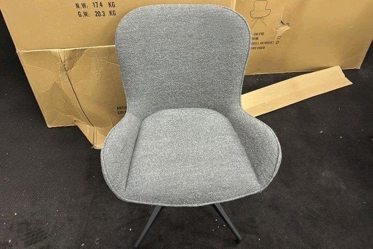 4x Eetkamerstoelen Dalero Antraciet, Ophalen, Overige materialen, Nieuw, Vier