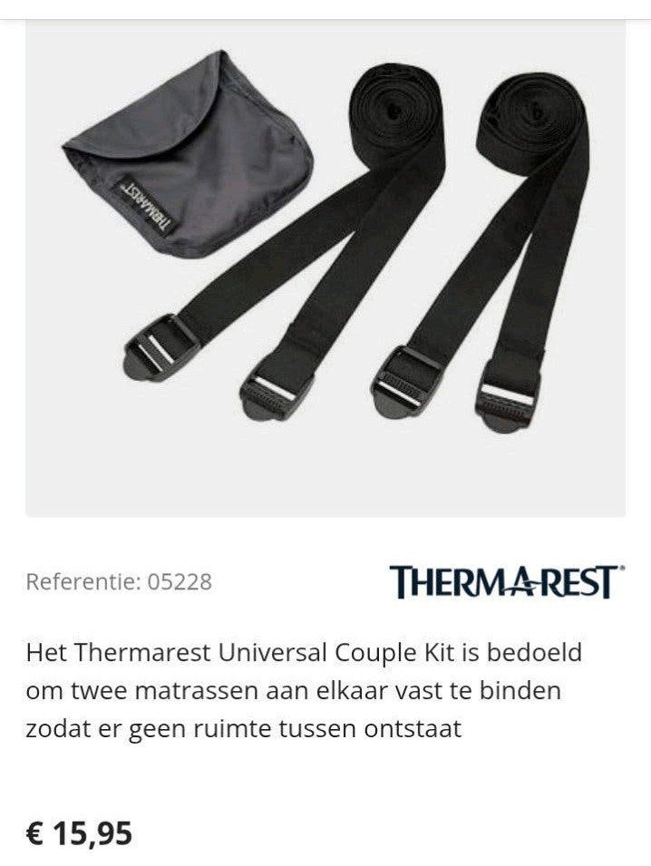 Thermarest Universal Couple Kit - Matras Koppelsysteem, Caravans en Kamperen, Ophalen, Nieuw
