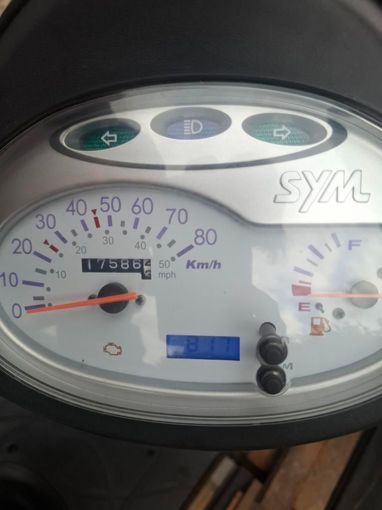 Sym fiddle 2 zwart 4t 50cc, Ophalen of Verzenden, Gebruikt, Benzine, Fiddle