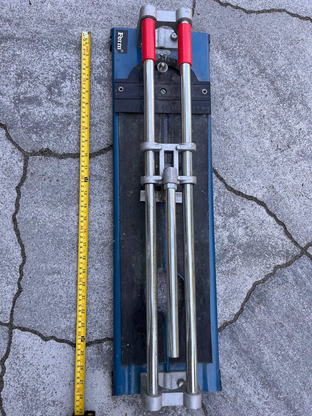 Tegelsnijder 70cm voor grote tegels, Ophalen, Gebruikt