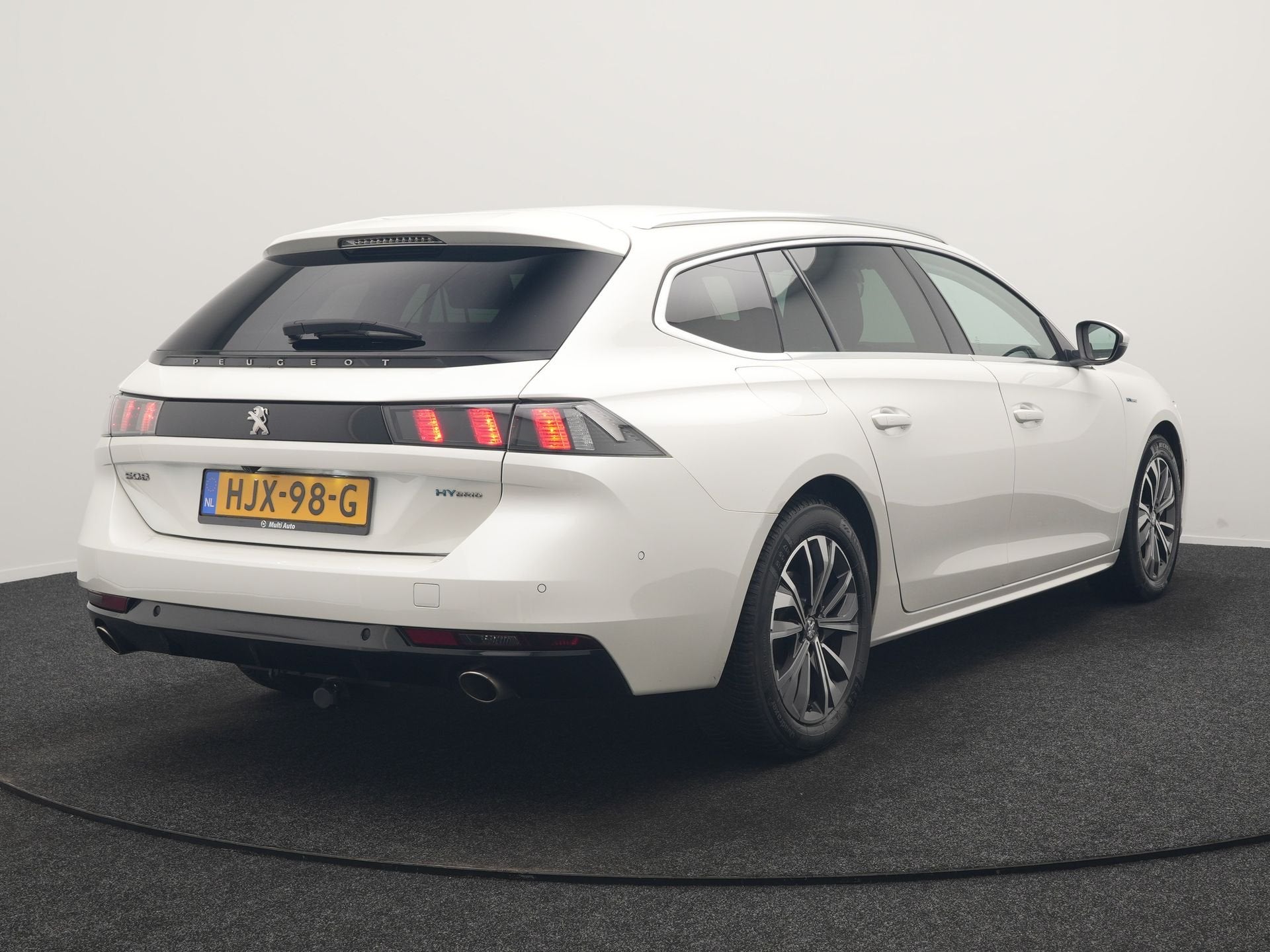 Peugeot 508 SW 1.6 Blue Lease Allure PHEV 291pk | Trekhaak A, Auto's, Peugeot, 745 kg, Gebruikt, 4 cilinders, Wit