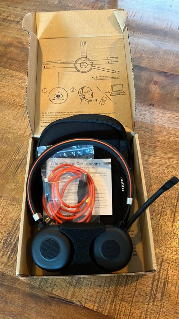 Jabra Evolve 65, Computers en Software, Headsets, Ophalen of Verzenden, Zo goed als nieuw