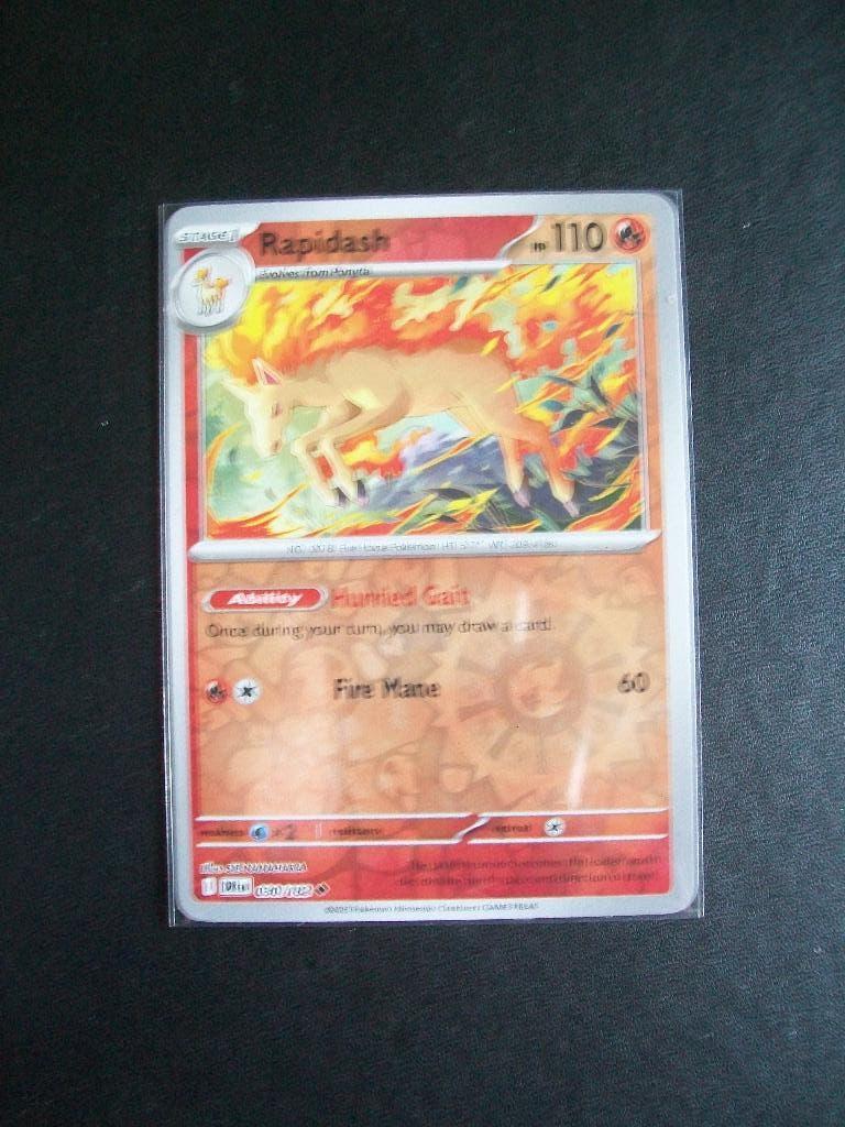 1111. Nieuwe Pokemon Kaart holofoil RAPIDASH HP110 (030/182), Verzenden, Nieuw, Losse kaart, Foil