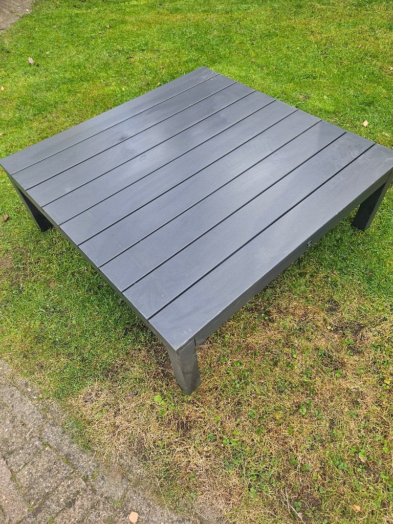 Tuintafel, Ophalen, Gebruikt, Vierkant, Aluminium