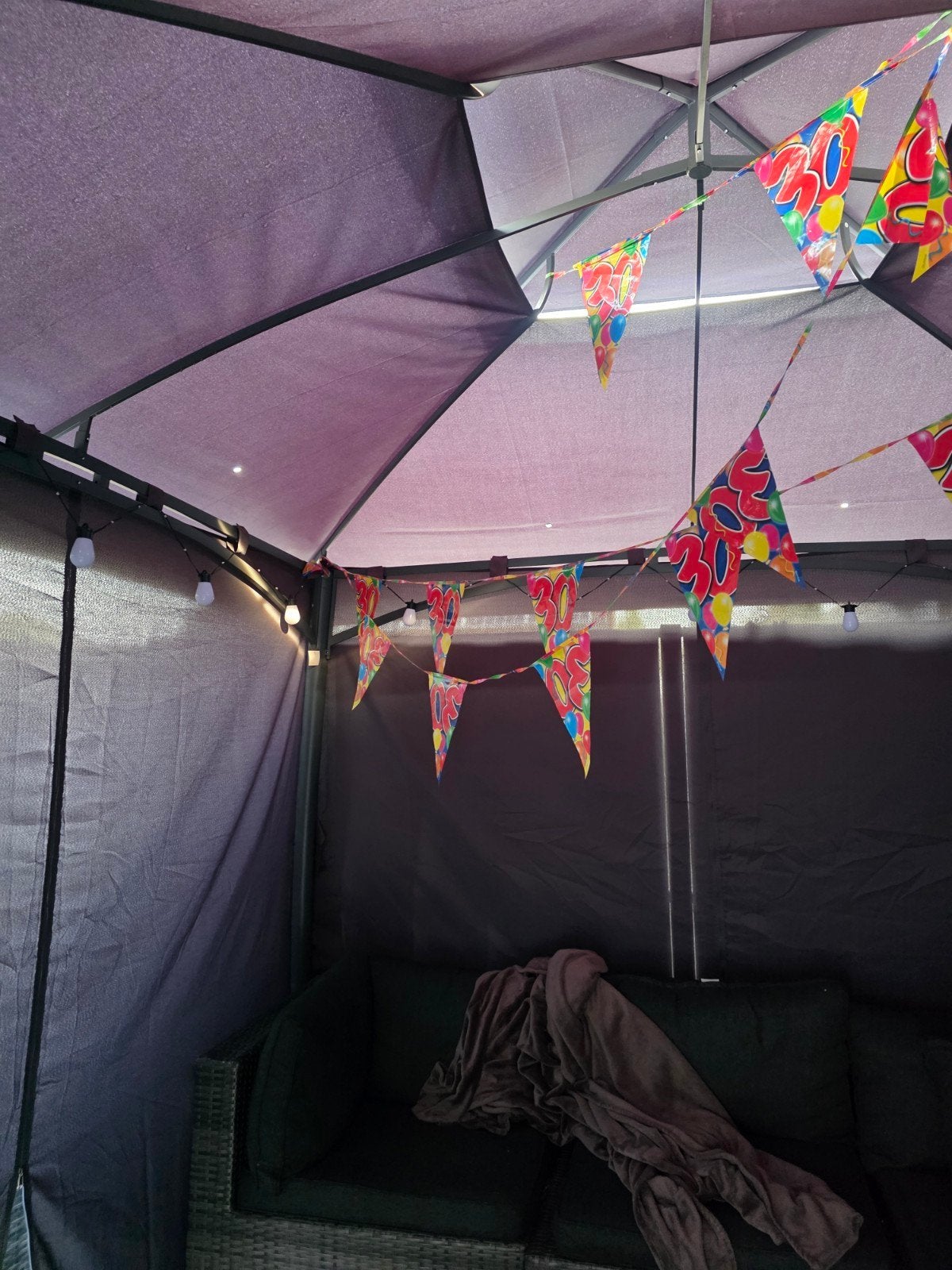Partytent/paviljoen - Slechts 2 maanden oud!, Tuin en Terras, Partytent, Zo goed als nieuw, 4 tot 6 meter, 5 tot 8 meter
