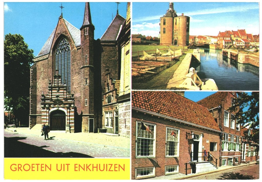 43522 Enkhuizen ZH jr 70 Nette oude kaart Onbeschreven, Verzamelen, Verzenden, 1960 tot 1980, Ongelopen, Noord-Holland