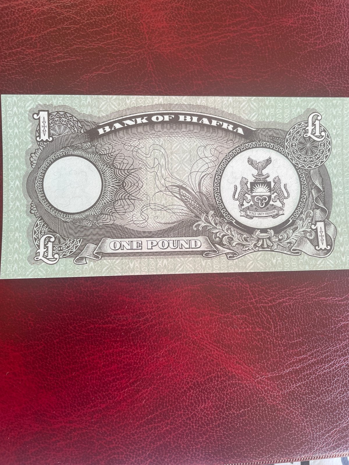Biafra 1 Pound bankbiljet - Zeldzaam verzamelobject, Postzegels en Munten, Bankbiljetten | Afrika, Ophalen of Verzenden, Overige landen