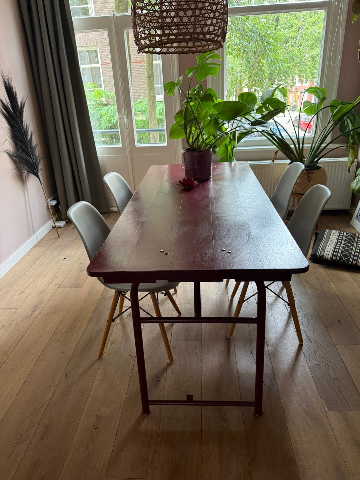 Stoere Combitex Legertafel, Ophalen, Gebruikt, Rechthoekig, 50 tot 100 cm