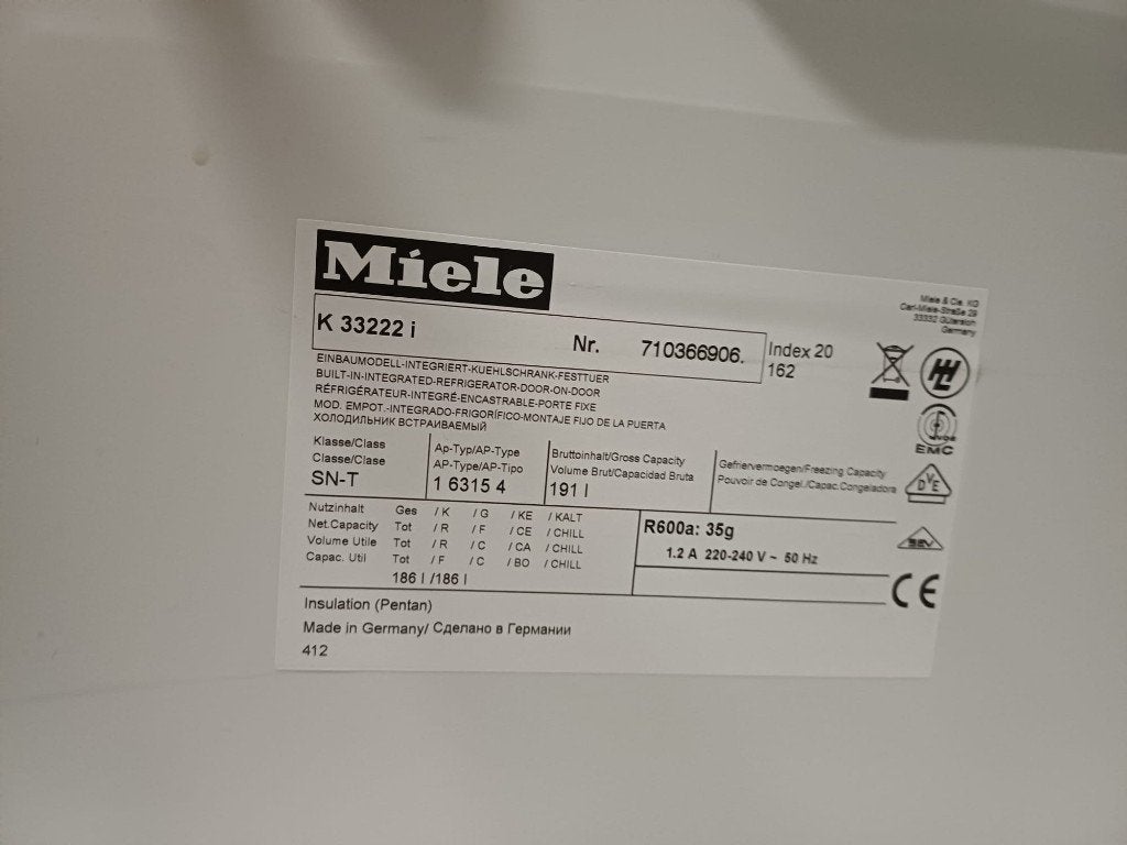 Keuken lade kast plus inbouwkoelkast, Gebruikt, Wit, Enkelwandige keuken, Ophalen of Verzenden