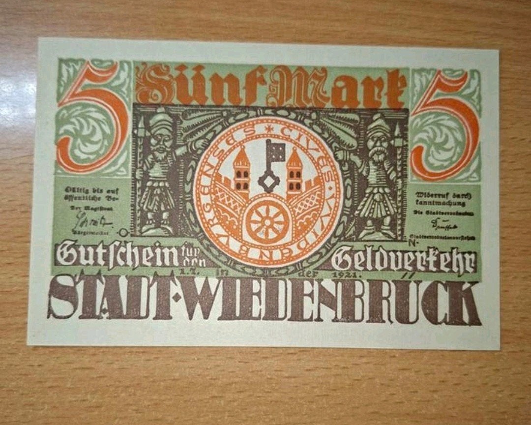 Duits Notgeld Wiedenbrück Noodgeld, Ophalen of Verzenden, Duitsland