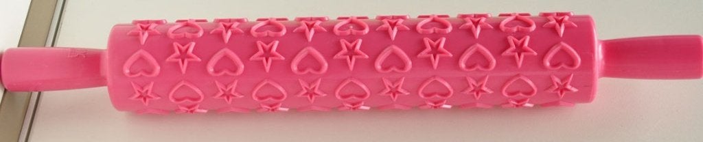 NIEUW structuur roller hart ster, Ophalen of Verzenden, Nieuw, Cupcakes, Versiering