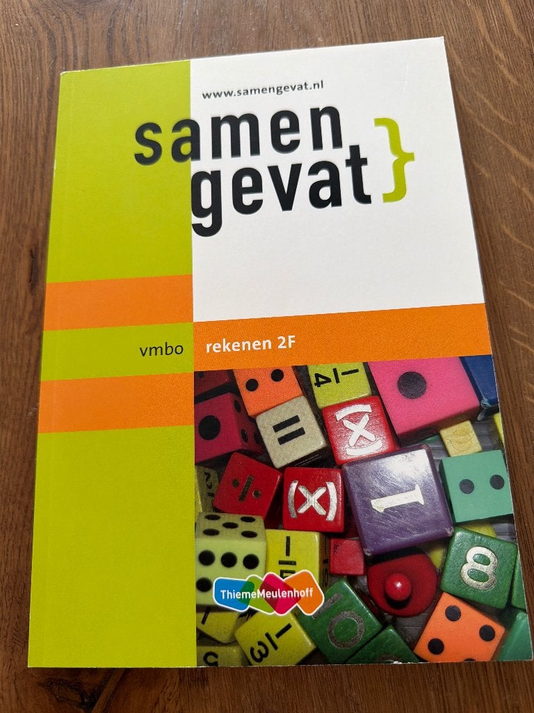 Samengevat vmbo rekenen 2f, Ophalen of Verzenden, MBO, Beta, Nieuw