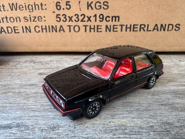 1:43 Volkswagen GOLF Gti II Schabak Zwart, Hobby en Vrije tijd, Modelauto's | 1:43, Ophalen of Verzenden, Gebruikt, Auto, Overige merken