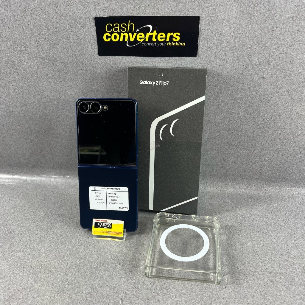 Samsung Galaxy Flip 7 | 256GB | in doos met hoes | 413600, Gebruikt, Zwart, Touchscreen, Ophalen of Verzenden