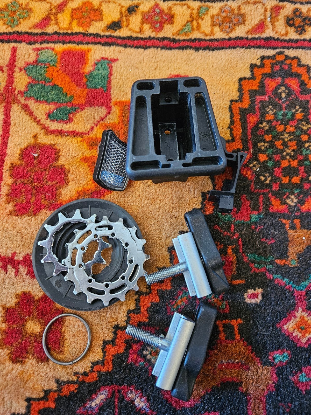 Gebruikte Brompton onderdelen - Cassette, remmen, houder, Gebruikt, Brompton, Ophalen of Verzenden, Derailleur of Ketting