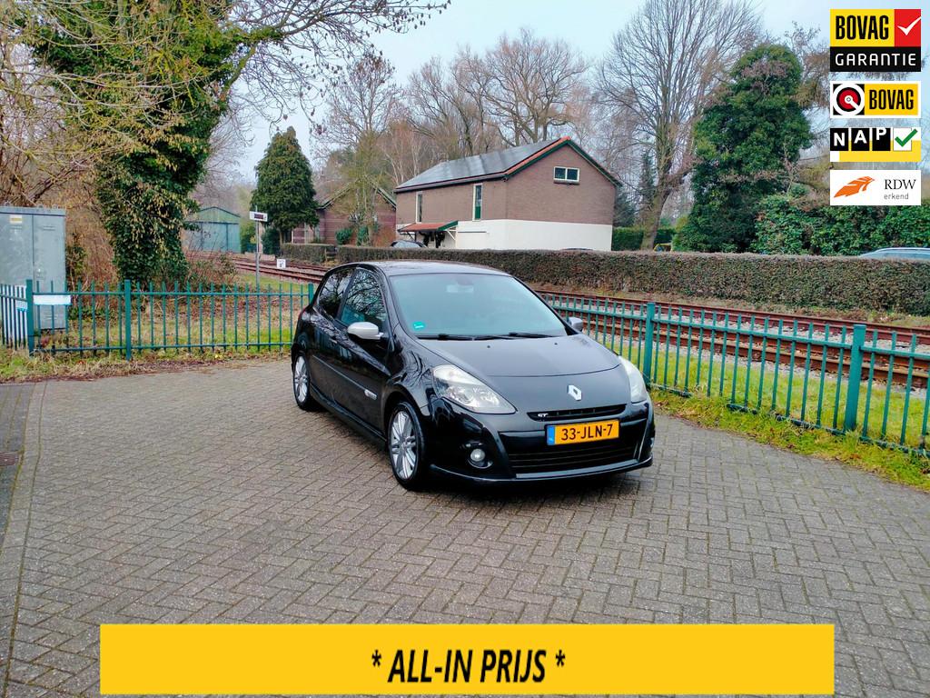 Renault Clio 1.6 GT sport airco pdc cruise navi ALLINPRIJS, Auto's, Renault, Voorwielaandrijving, 12 maanden, Gebruikt, Zwart