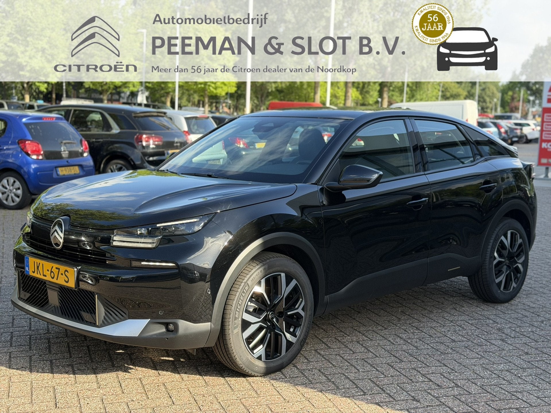 Citroën C4 1.2 Hybrid 145pk Business Automaat (bj 2025), Dealer onderhouden, Gebruikt, 1199 cc, Zwart