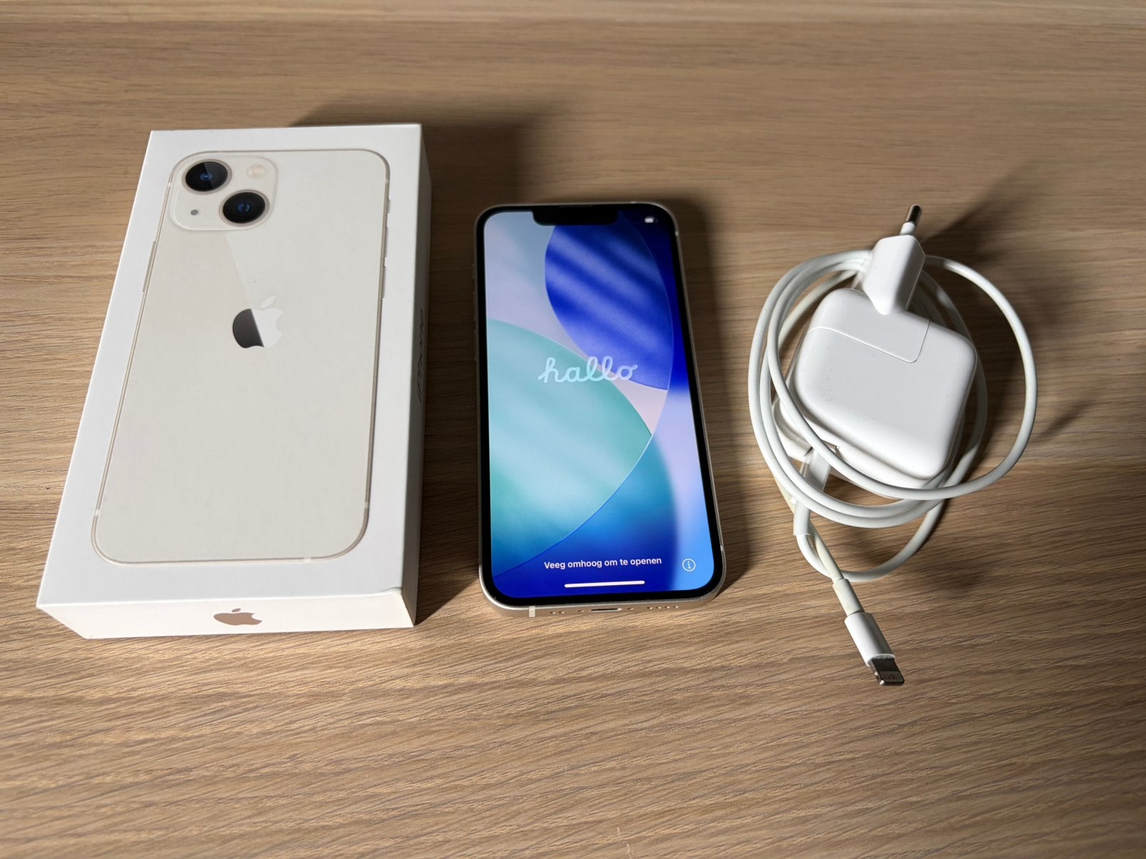 Apple iPhone 13 Mini Wit 128GB inclusief lader, 83 %, 128 GB, Wit, Ophalen of Verzenden