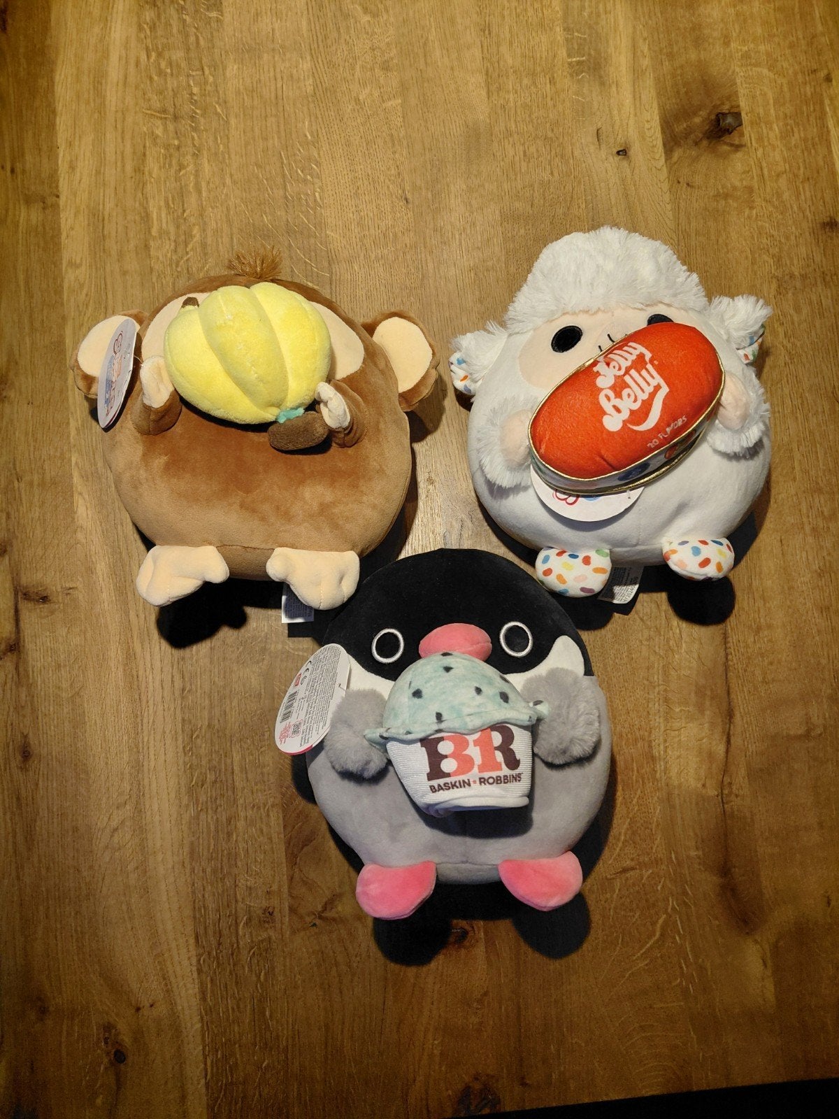 snackles set van 3: Jelly Belly, Baskin Robbins, Banaan, Overige merken, Overige karakters, Ophalen of Verzenden, Klein (minder dan 20 cm)