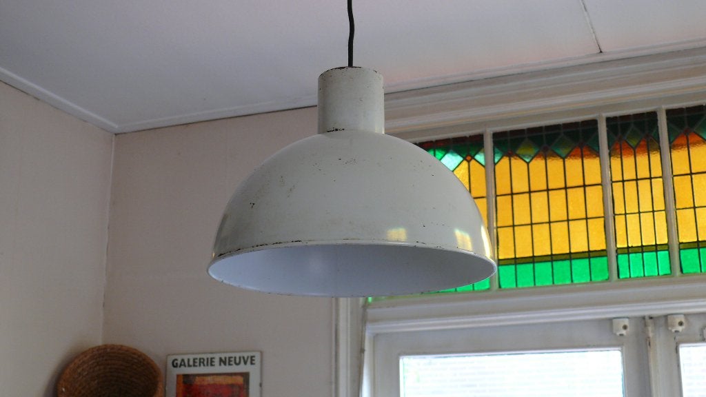 Brocante - industriële lamp, Deens Design!, Ophalen of Verzenden, Huis en Inrichting