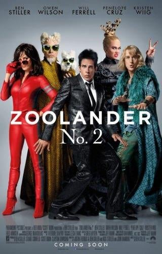 ZOOLANDER  2      filmposter., Rechthoekig Staand, Verzenden, Nieuw, A1 t/m A3