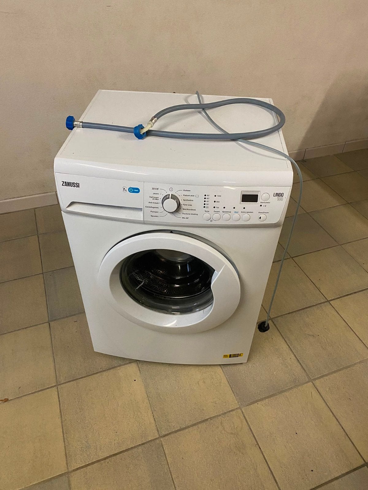 Zanussi Lindo 100 Wasmachine - 7kg, 1400 toeren, Witgoed en Apparatuur, 6 tot 8 kg, Ophalen, Gebruikt, 1200 tot 1600 toeren