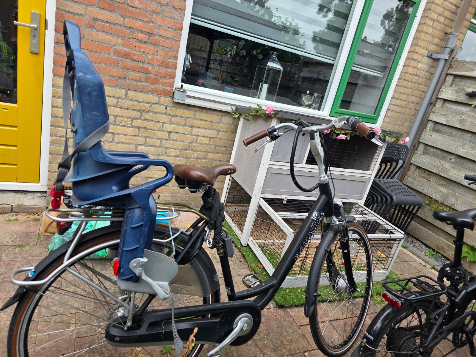 Batavus damesfiets met kinderzitje, Fietsen en Brommers, Ophalen of Verzenden