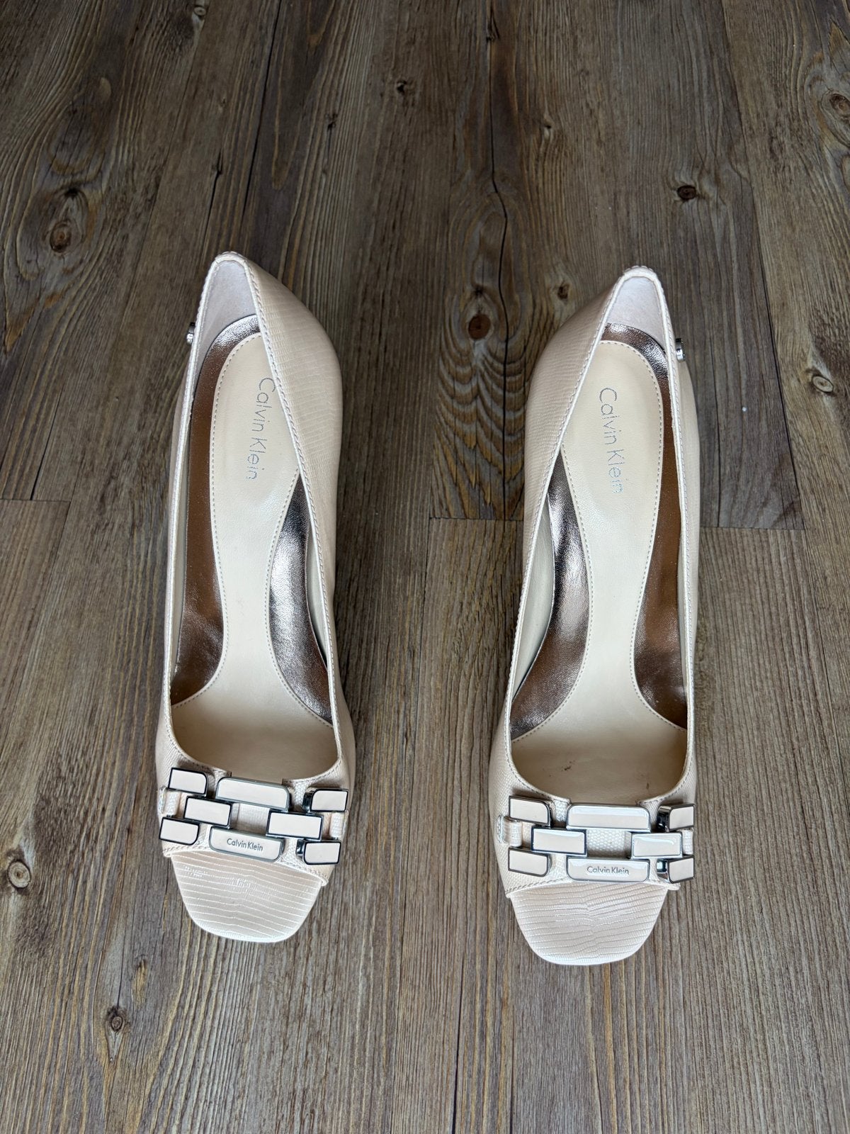 Calvin Klein pumps - Beige - Maat 39, Ophalen of Verzenden, Zo goed als nieuw, Beige, Pumps