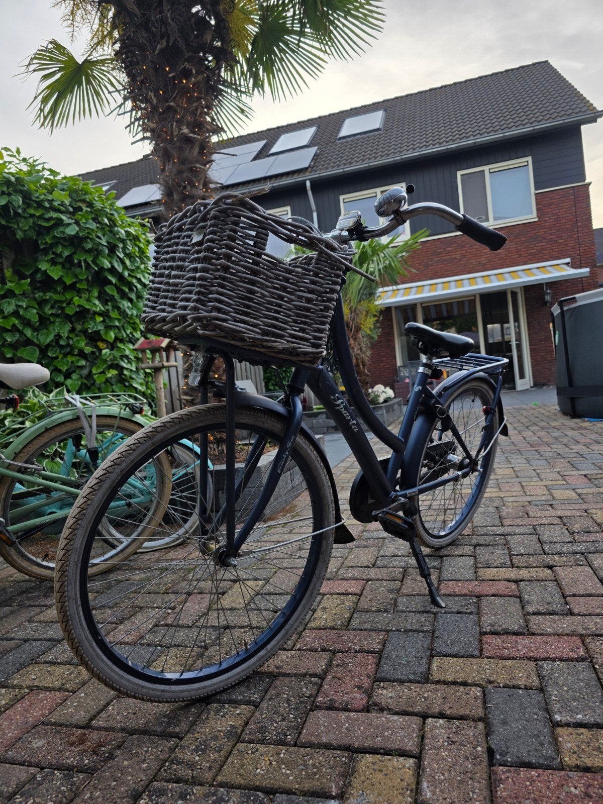 Sparta Transportfiets Dames  24 inch- Blauw met Mand, Terugtraprem, Sparta, Gebruikt, Versnellingen