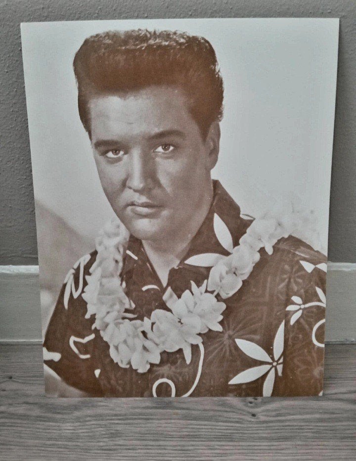 Elvis Presley ("for Ukulele" cover), Papier/karton, Print, Portret, Gelakt/vernis