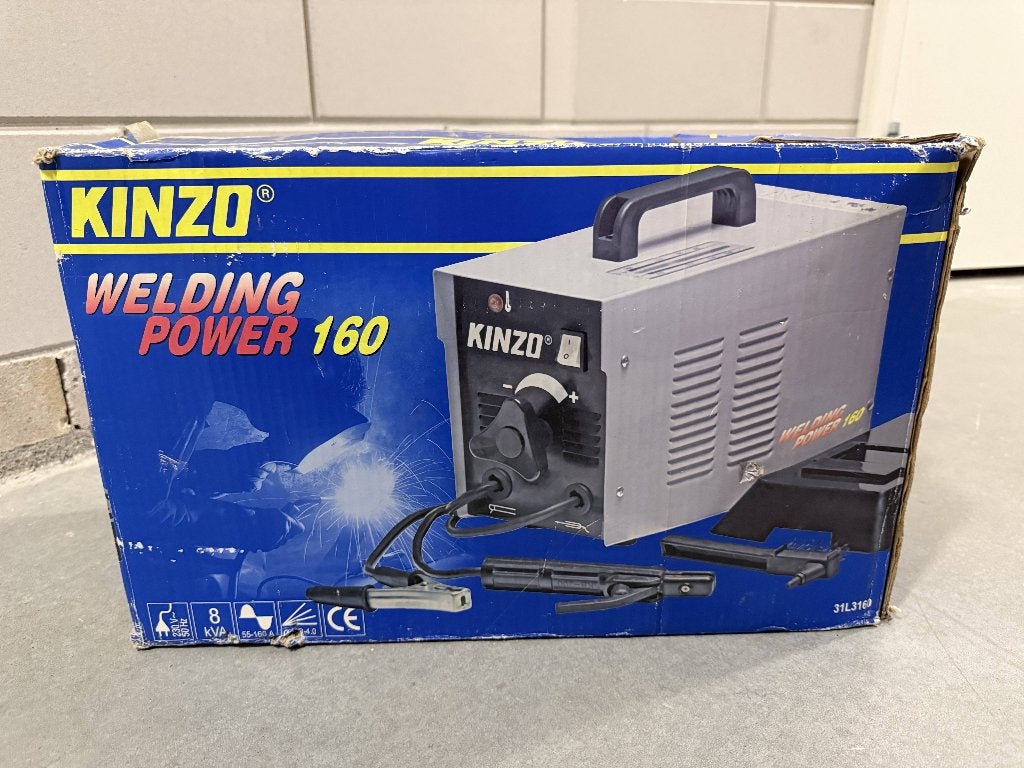 Kinzo Welding Power 160 lasapparaat – 230V, Ophalen, Gebruikt, 150 tot 250 ampère, Elektroden