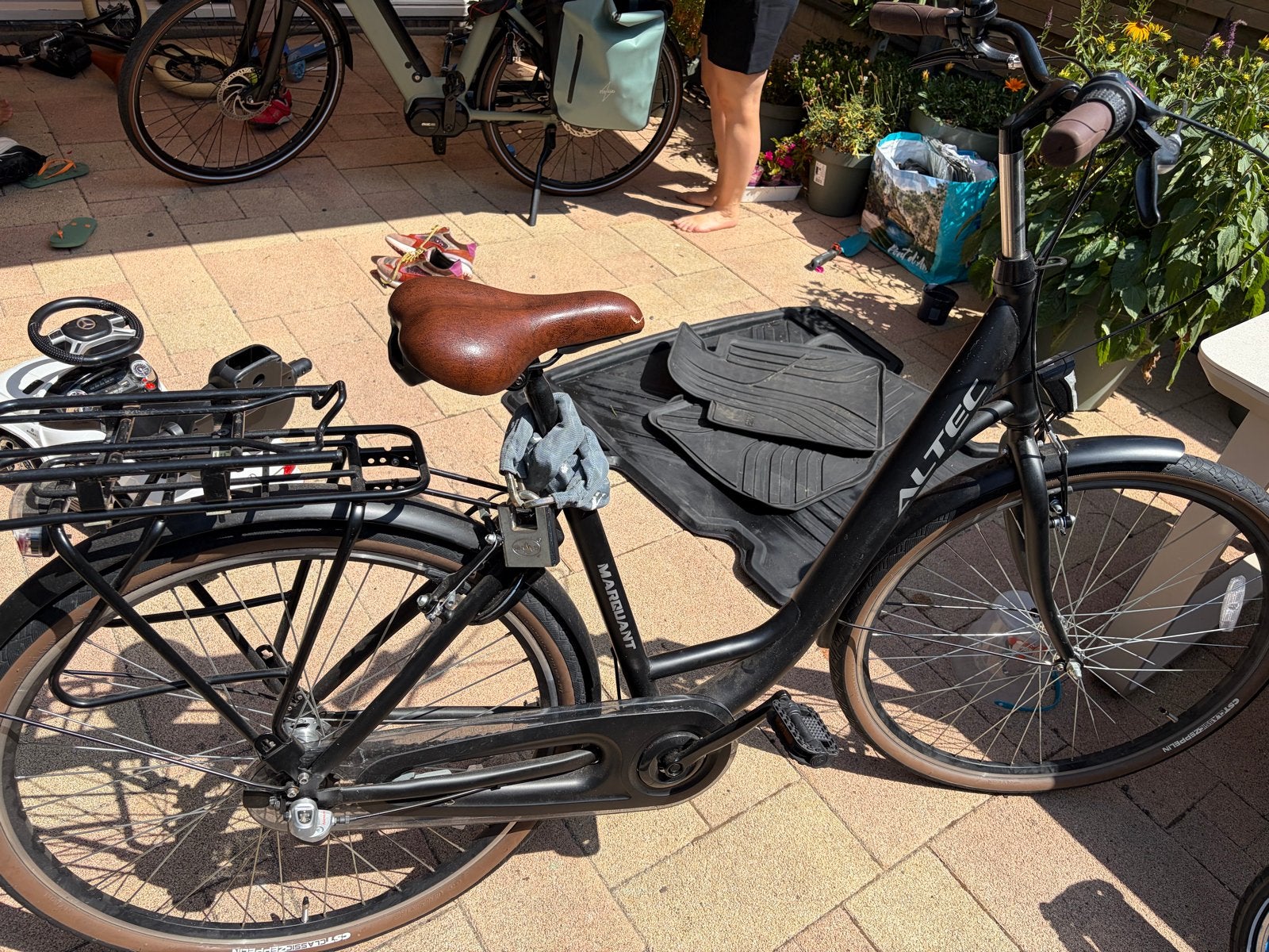 Altec Marquant Damesfiets - Zwart, Comfortabel & Compleet, Gebruikt, Velgrem, Versnellingen, 50 tot 53 cm