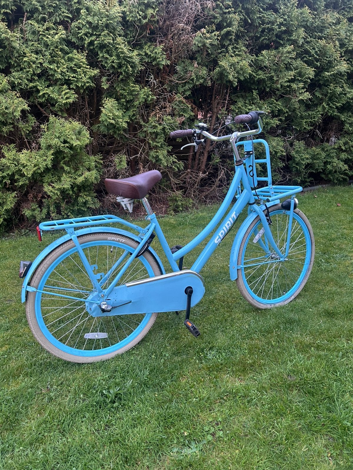 Leuke meisjesfiets 26 inch lichtblauw, Fietsen en Brommers, Gebruikt, Velgrem, Versnellingen, Ophalen