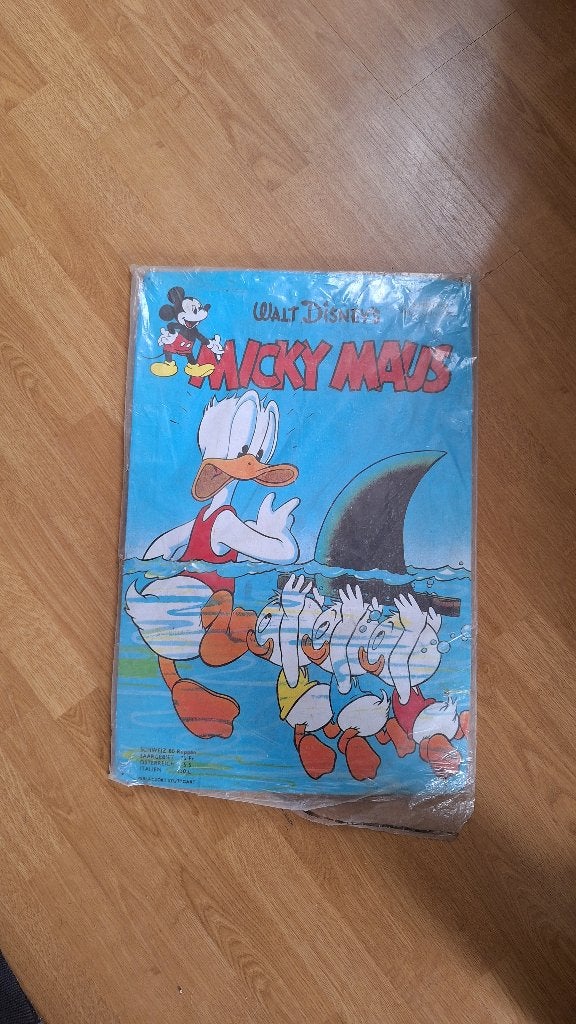 metalen plaat Donald Duck en Micky, Verzamelen, Ophalen, Donald Duck, Nieuw, Overige typen