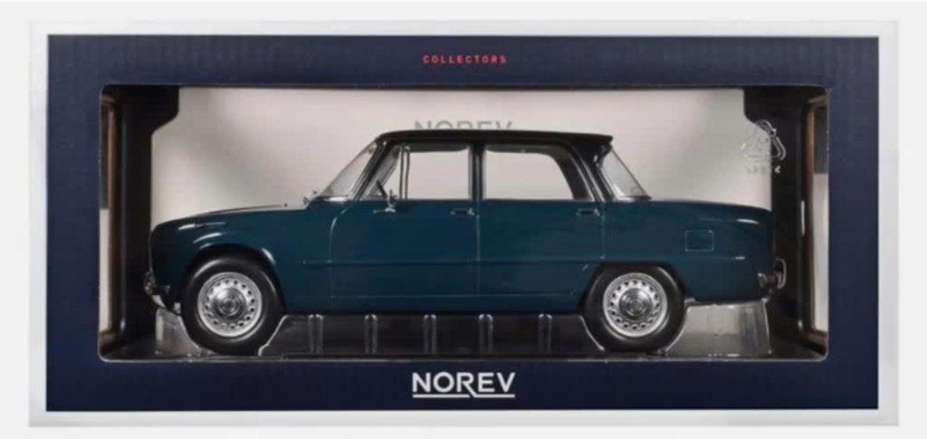 Alfa Romeo Giulia TI 1964 Blauw NOREV schaal 1/18 187971, Verzenden, Nieuw, Auto, Norev