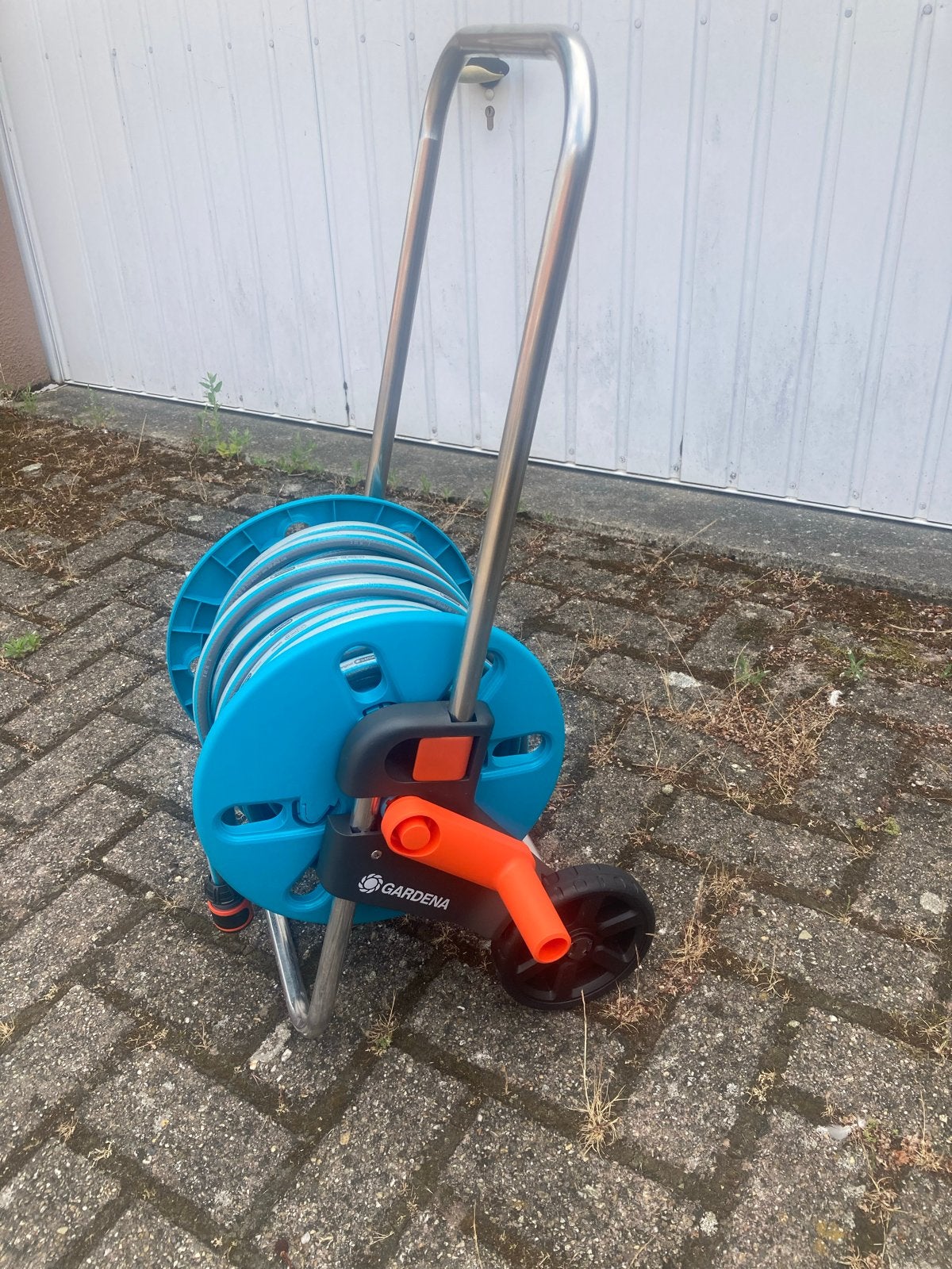 Gardena Slangenwagen met 20 meter slang - Nieuw, Ophalen, Nieuw, Tuinslanghaspel
