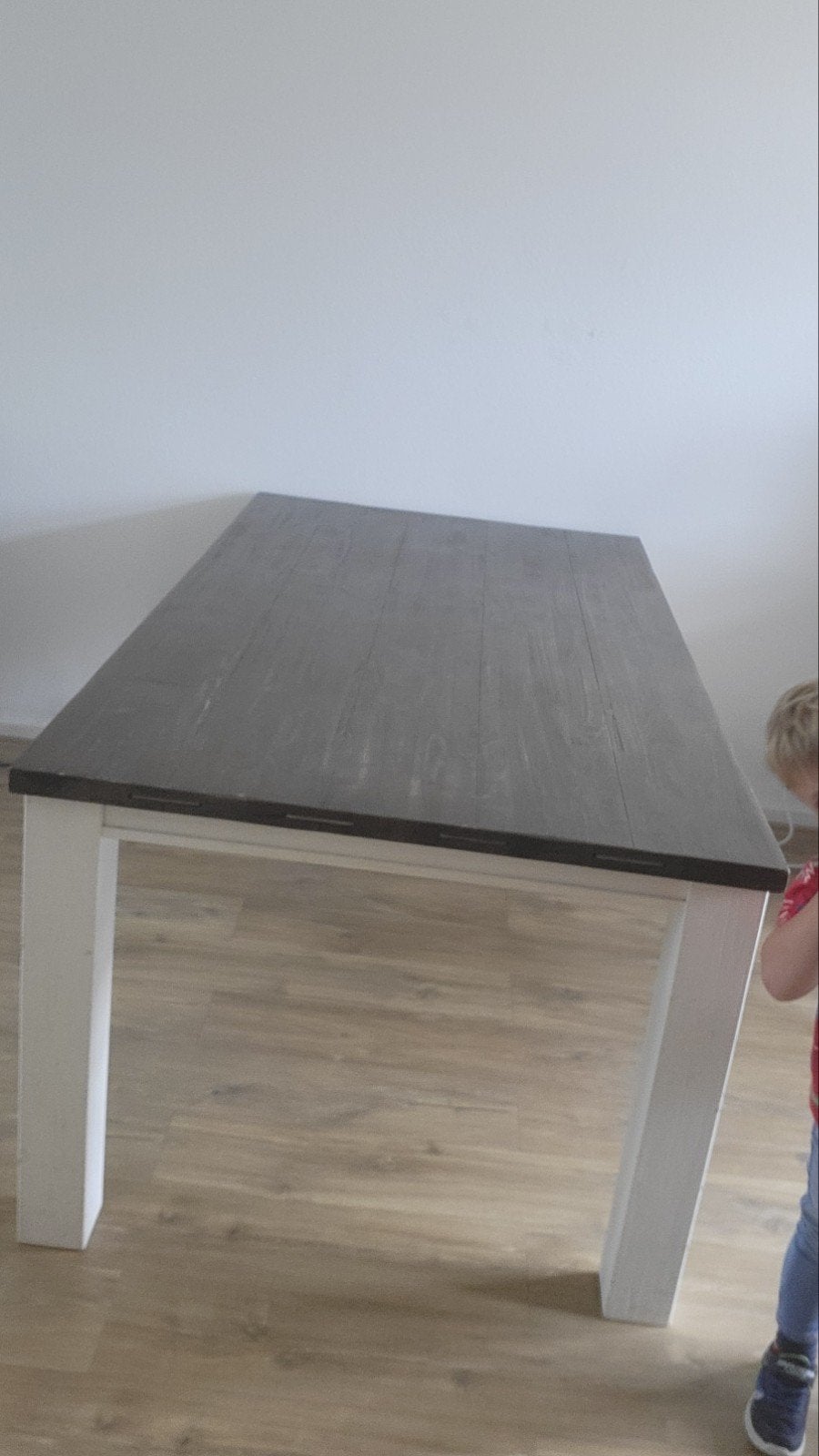 Henders en hazel tafel, Huis en Inrichting, Tafels | Eettafels, Ophalen, Gebruikt, 50 tot 100 cm, Vijf personen of meer