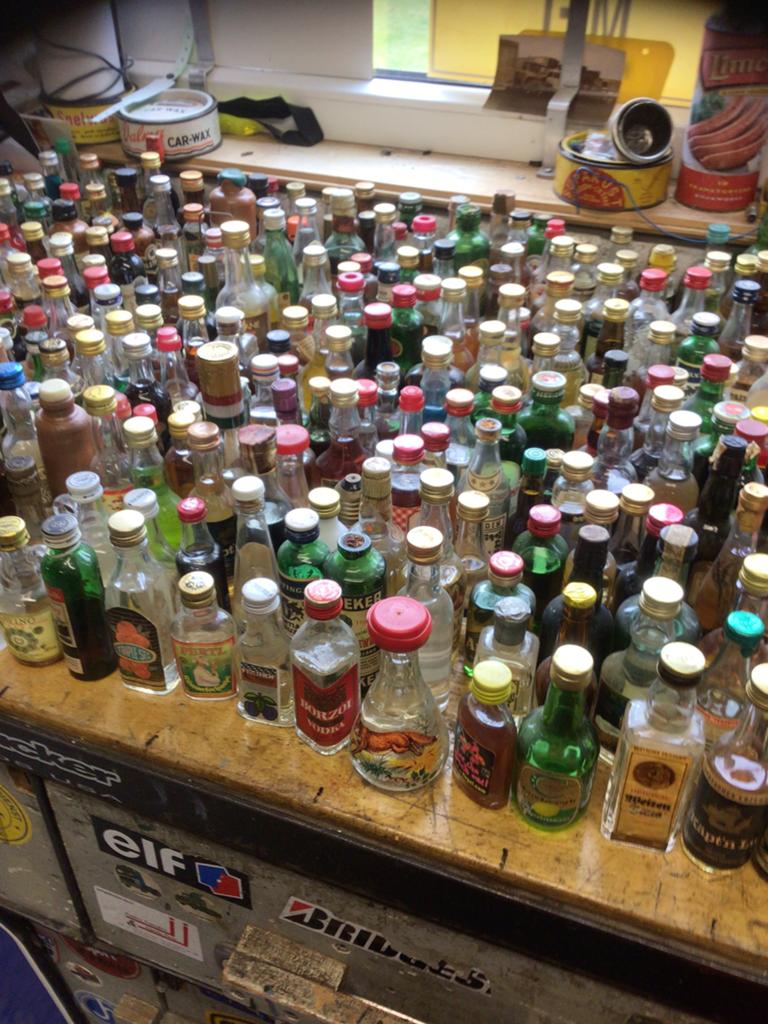 Grote verzameling miniatuurflesjes alcohol 420 stuks, Ophalen, Gebruikt, Flesje(s), Overige merken
