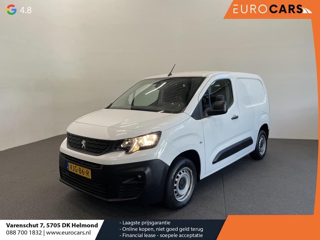 Peugeot Partner 1.5 BlueHDI Premium Navigatie Apple Carplay, Auto's, Voorwielaandrijving, Stof, 4 cilinders, Wit