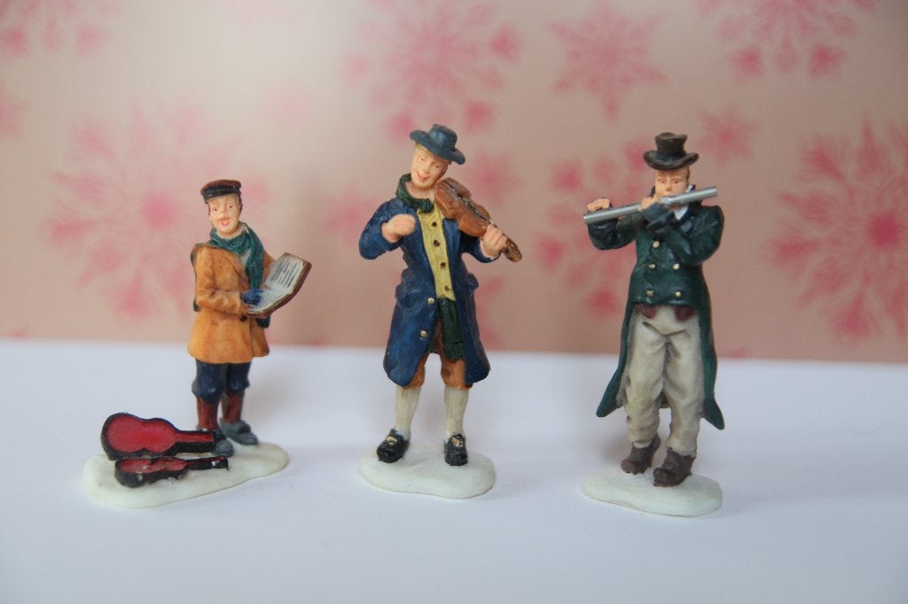 Zeldzaam setje. Street side trio van Lemax voor kerstdorp, Ophalen of Verzenden