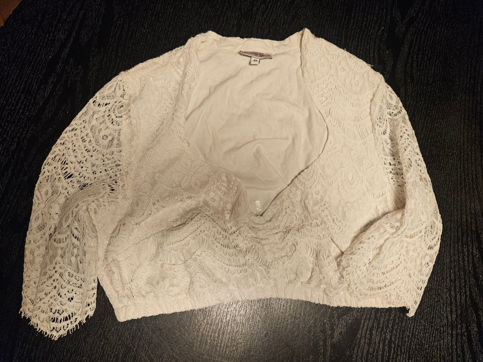 Elegante Dirndl Blouse met Kant, Maat 38/40 (M), Marjo, Wit, Ophalen of Verzenden