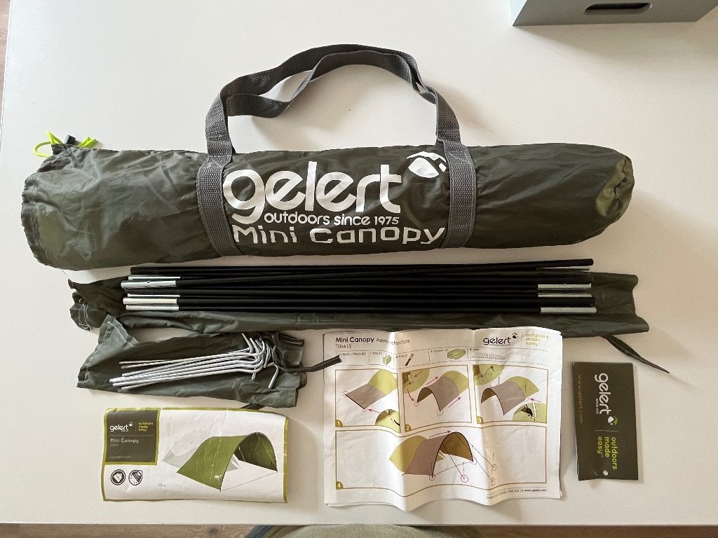 Gelert mini canopy/luifel - olijfgroen, Ophalen of Verzenden, Gebruikt