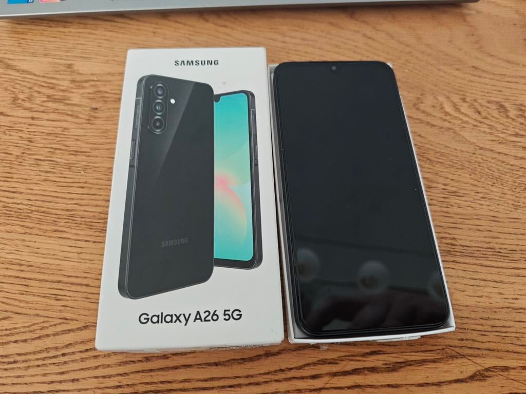 Samsung Galaxy A26 5G 128GB Zwart - Nieuwstaat, Telecommunicatie, Mobiele telefoons | Samsung, Zwart, Samsung Electronics Co., Ltd. 129, Samsung-ro, Yeongtong-gu, Suwon-si, Gyeonggi-do, Korea