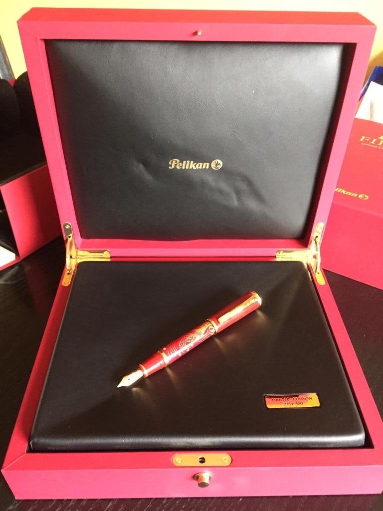 Pelikan Limited Edition Fire Vulpen - Nr. 235/500, Overige merken, Met doosje, Ophalen of Verzenden, Zo goed als nieuw