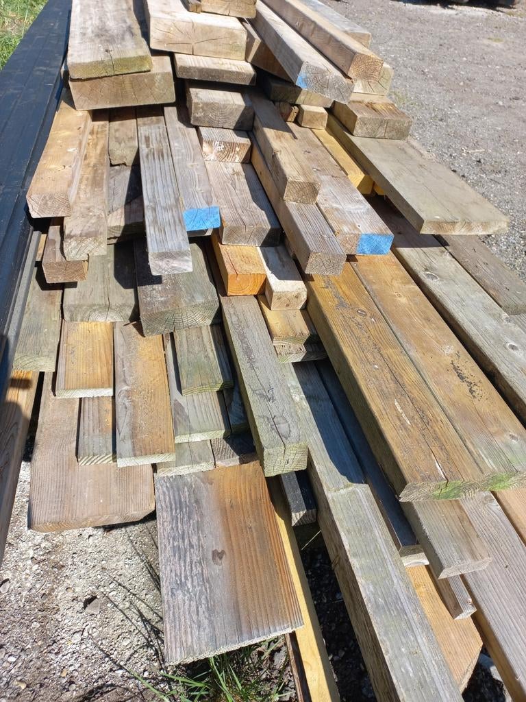 1 Partij hout voor diverse projecten, Ophalen, Gebruikt, Balk, Overige houtsoorten