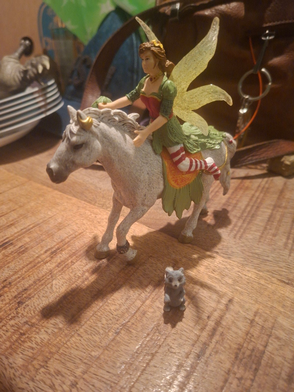 schleich bayala  paard met elf compleet, Ophalen of Verzenden, Zo goed als nieuw, Paard, Beeldje of Figuurtje