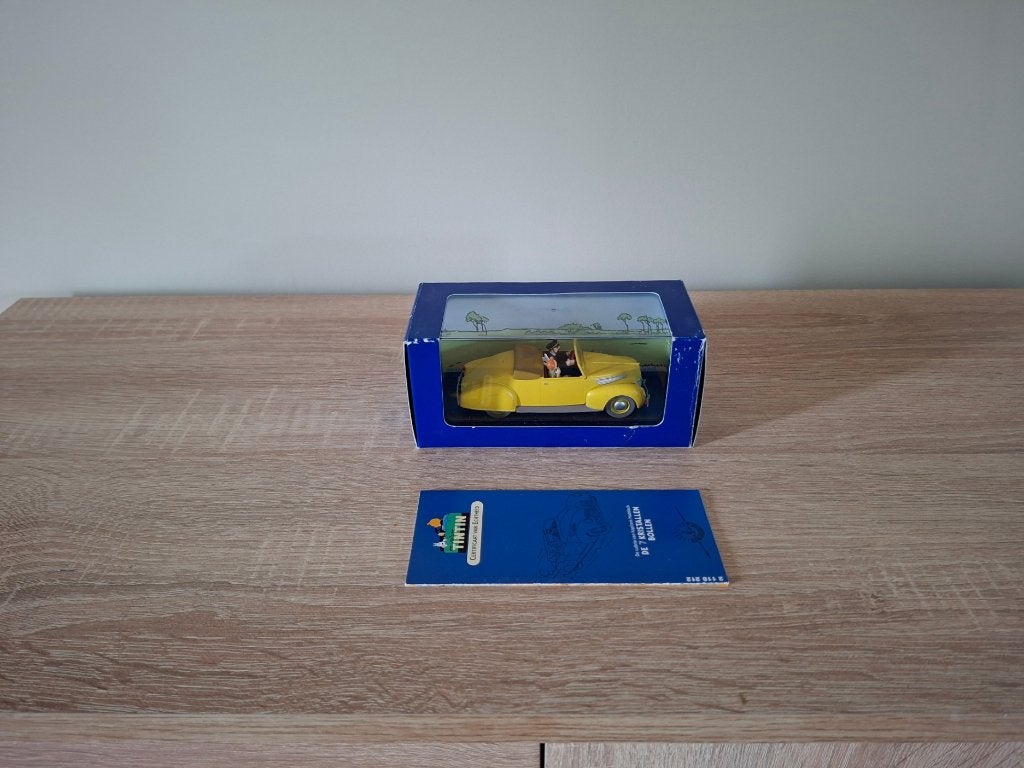 Kuifje auto 012 Cabrio van Haddock uit 7 Kristallen bollen, Ophalen of Verzenden, Kuifje, Gebruikt, Beeldje of Figuurtje