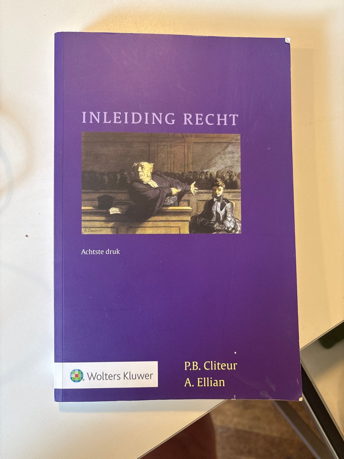 Inleiding Recht - P.B. Cliteur, A. Ellian (Achtste druk), Ophalen of Verzenden, Gamma, Zo goed als nieuw, WO