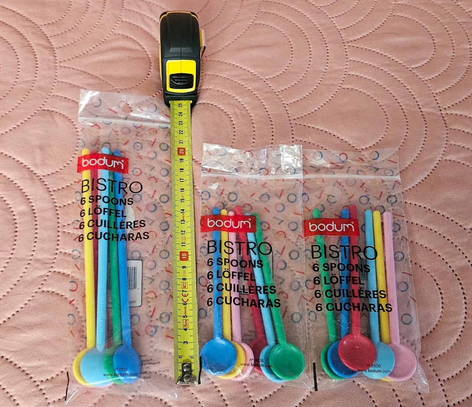 Bodum Bistro Lepeltjes - Set van 3 x 6 stuks, Huis en Inrichting, Keuken | Bestek, Theelepel, Kunststof, Los bestek, Nieuw